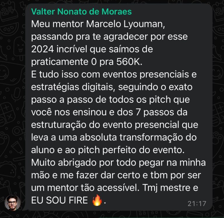 De zero para mais de meio milhão